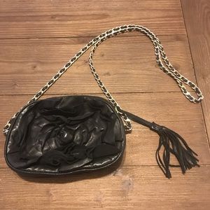 Black leather crossbody by Nordstrom